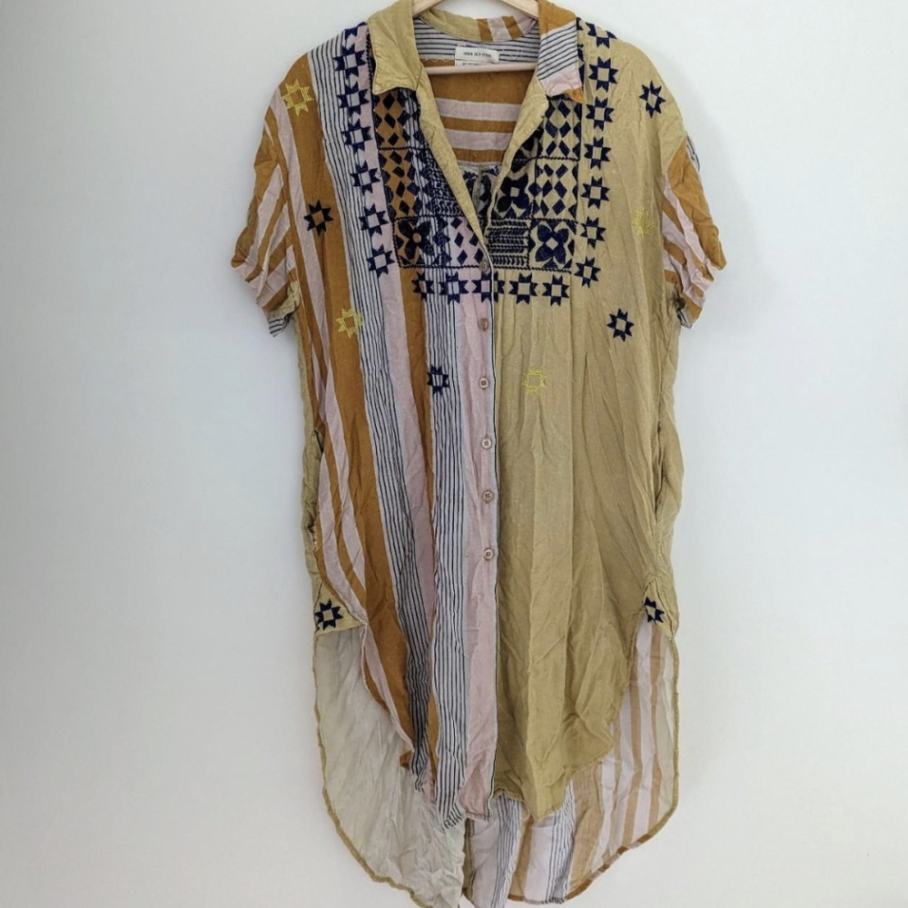 Urban outfitters multicolored kimono tunic dress
